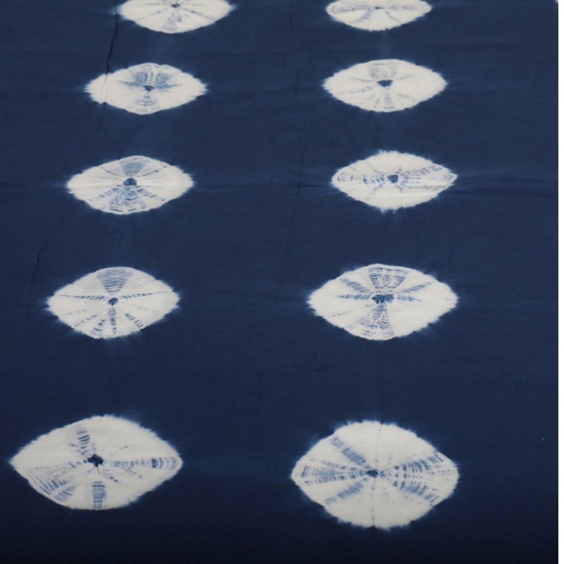 Trade Star 5 Yard Shibori Fabric Handmade Fabric for Dressmaking Indigo Tie Dye Indian Cotton Natural Dyed Textile for Sewing (Pattern 8) - Image 2
